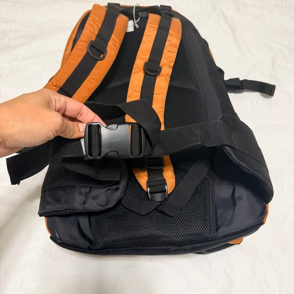 Drun City‎ Walk Hiking Backpack Orange Black Outdoor Travel Daypack 1004H New